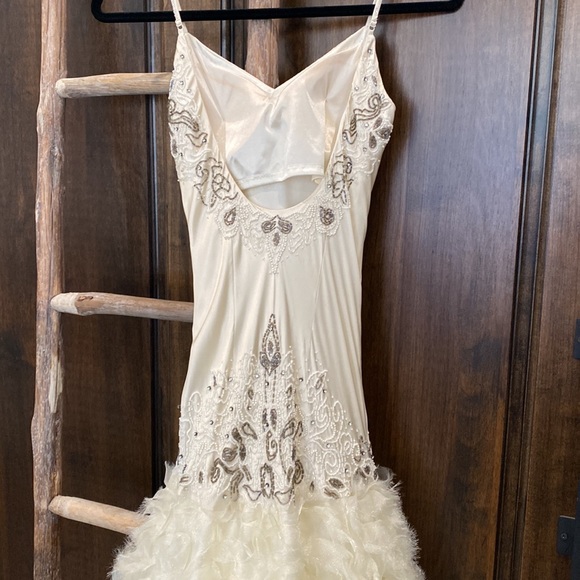 Sue Wong Silk Beaded Wedding Dress - Picture 10 of 16